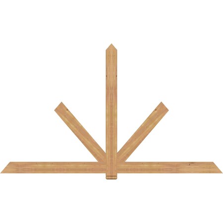 Ekena Millwork Kennewick Timber Gable Bracket, Western Red Cedar, 108"W x 63"H x 1 1/2"D x 5 1/2"F, 14/12 Pitch GBW108X63X0206KEN00SWR